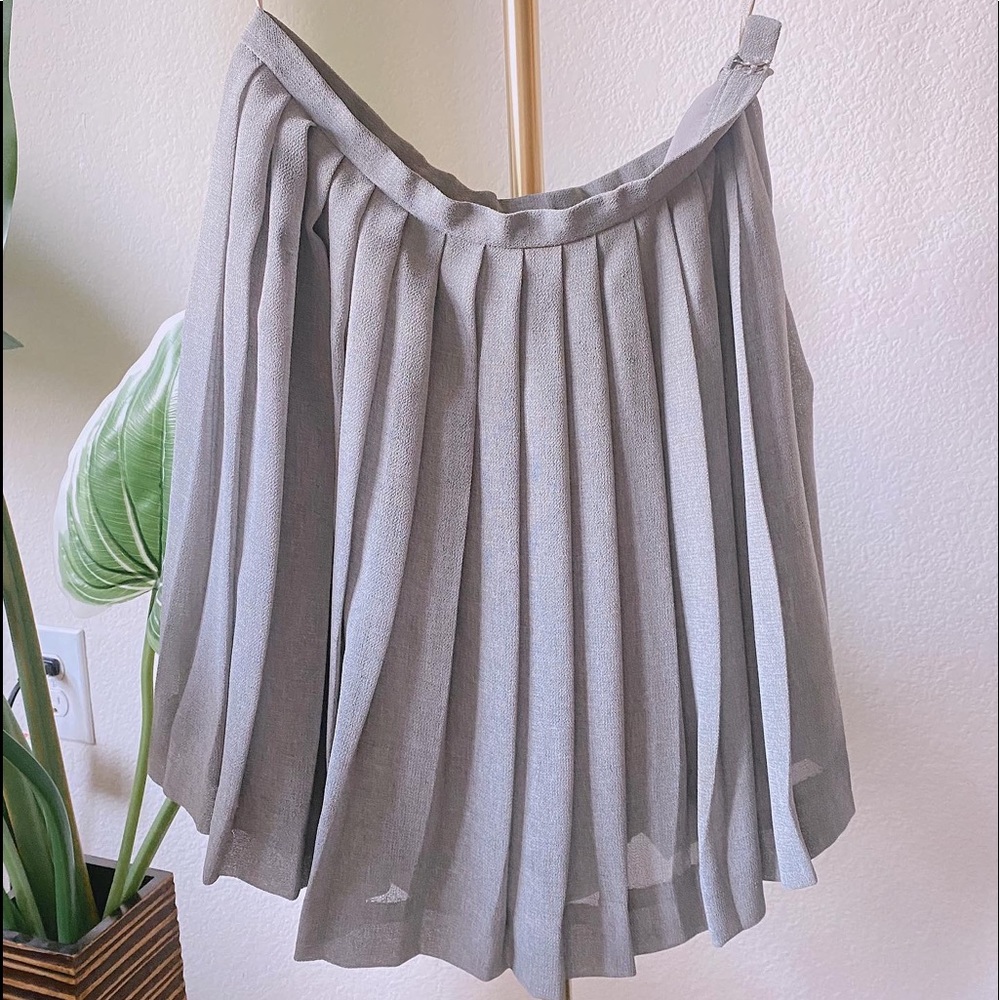 ralph lauren flowy grey skirt